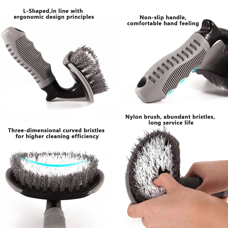 Super Sale 16Pcs Car Care Brush Kit Detailing Brushes Wheel Tire Brush Ice Shove Gloves Dirt Dust Clean Car Wash Cleaning Tools