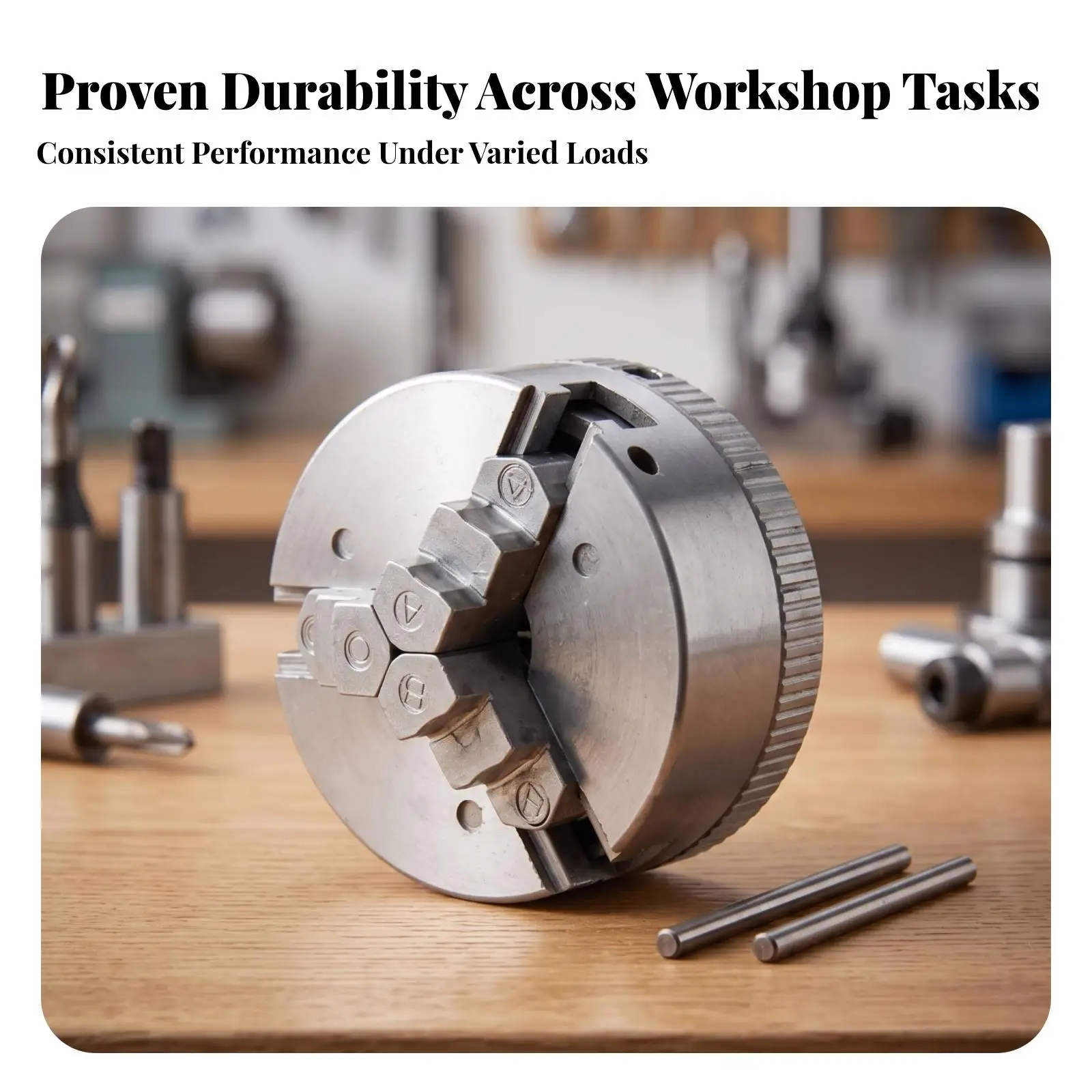 Lathe Chuck with Operating Rods Hand-Operated Hardware Long-Lasting