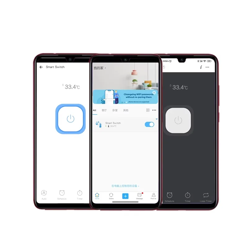 HLZS-Ewelink 컨트롤러 스위치 Wifi 스마트 온도 스위치 10A 온도 센서는 Alexa Google 홈과 함께 작동합니다.