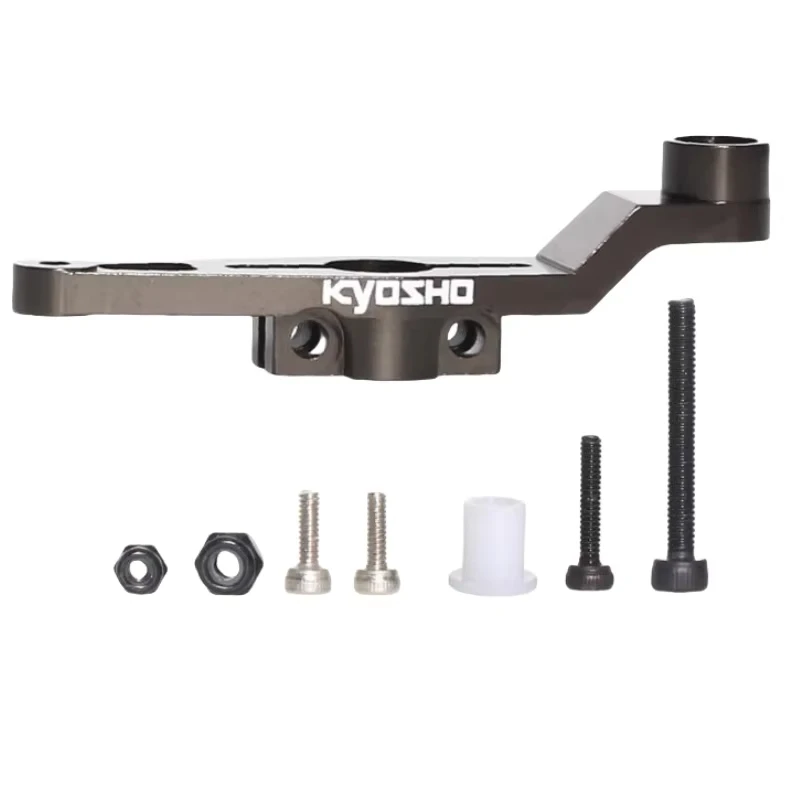 IFW455 CNC Metal Throttle Engine Servo Horn Arm Anti-Slip Steering Servo Upgrade Parts Compatible Kyosho MP9 MP10 1/8 Nitro RC C