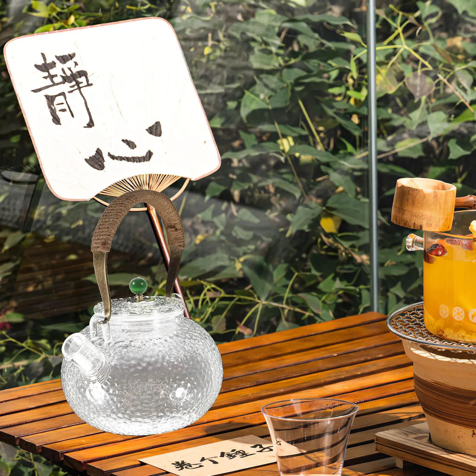 

Clear Glass Heat Resistant Teapot Kettle Removable Lid Large Spout Fast Clean Safe Tea Pot for Flower Blooming Tea