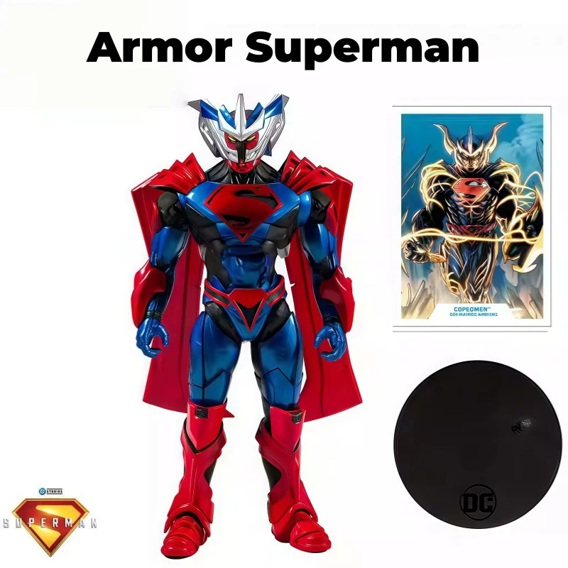 

New Genuine Armor Version Superman Joint Mobility Character Model Toys Holiday Gift Desktop Ornament Collectibles In Stock