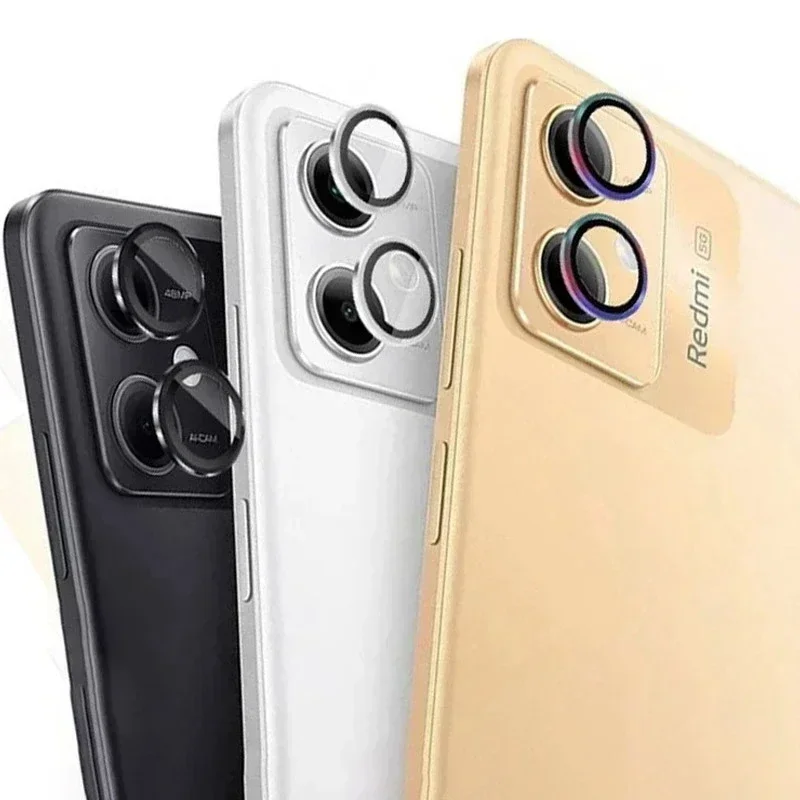 Metal Camera Ring Glass For Redmi Note 13 Pro 5G Camera Lens Film Redmi Note13Pro 4G Note 13 Pro Plus Protective Lens Cover Cap