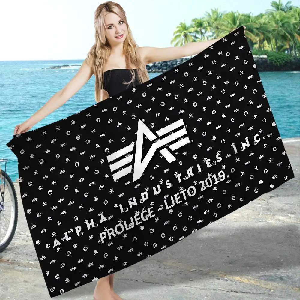A-Alpha La I-Industries Microfiber Beach Towel Absorbent Quick dry Soft Yoga Swimming Resort Mountain Climbing Towel