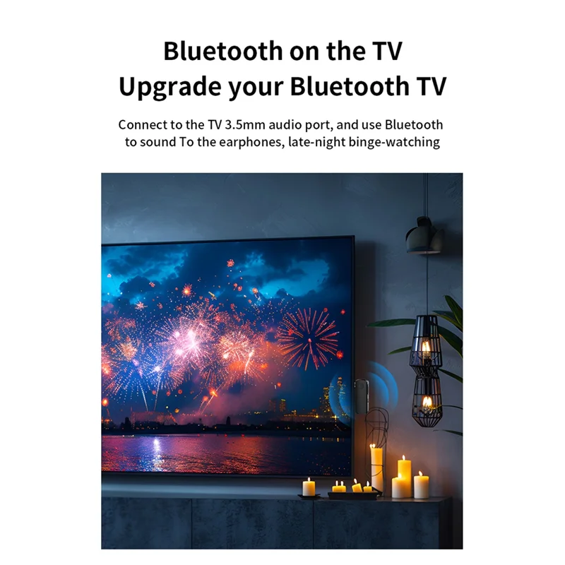 A25R-Bluetooth 5.4 Wireless Audio Receiver Transmitter 3.5Mm AUX Bluetooth Adapter For Car Phones Tablet Laptop