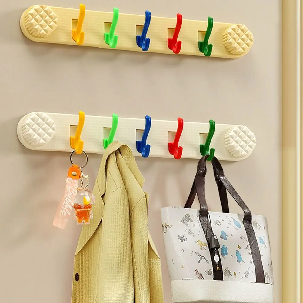 

2Pcs Suction Cup Bathroom Storage Hook Detachable INS Sundries Storage Holder Creative Waterproof Door Back Clothes Hook