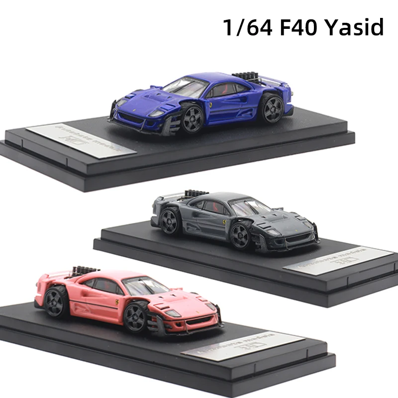 

Autobots 1/64 F40 Yasid Violent Modification Car Diecast Model Car Metal Chassis Acrylic Display Collection Ornaments