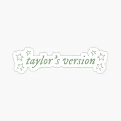 Taylors Version Red Album  10PCS Stickers for Living Room Laptop Window Wall Funny Luggage Decorations Cute Anime Car