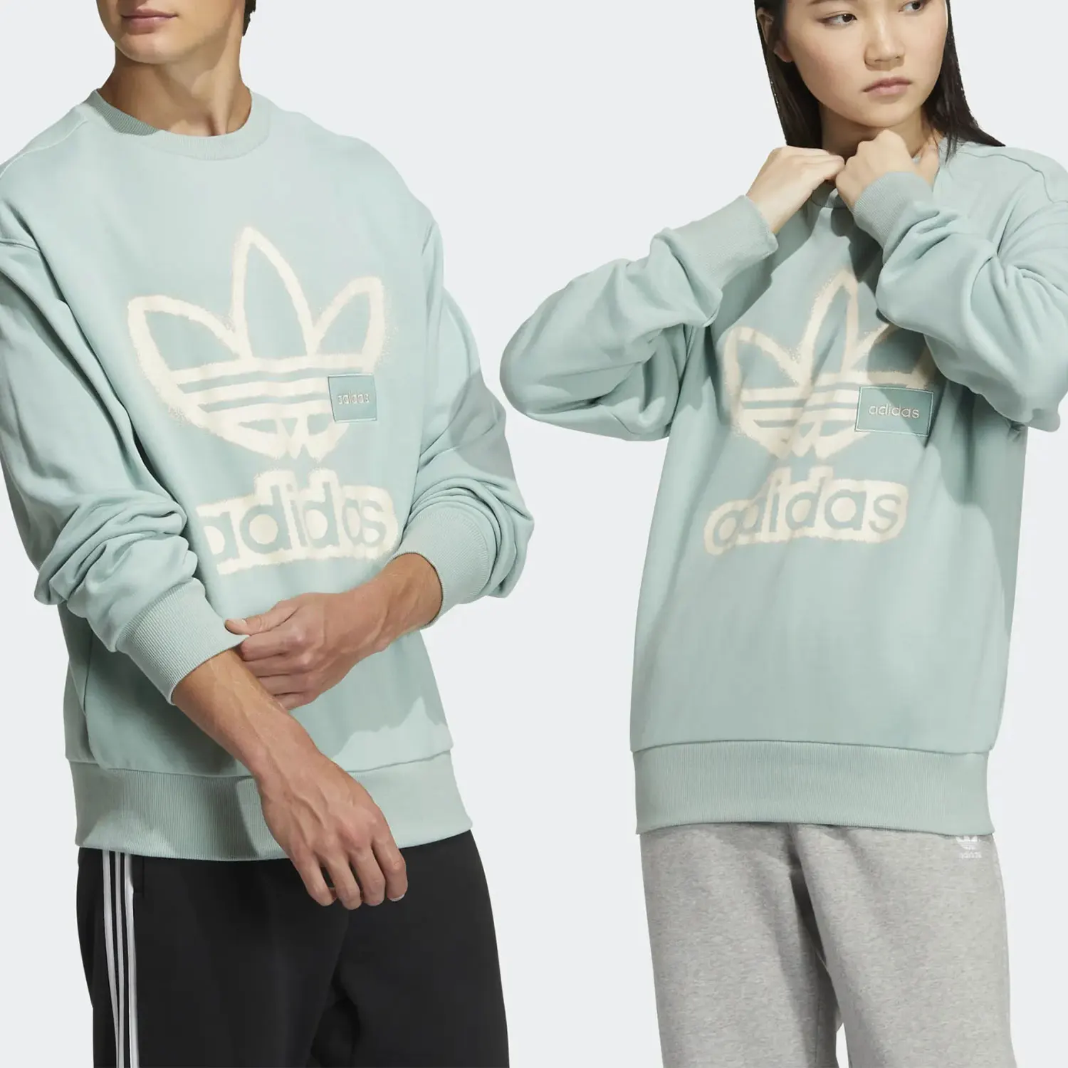 

Adidas Originals Trefoil Men and Women's Sport Round Neck Sweatshirt HS1996