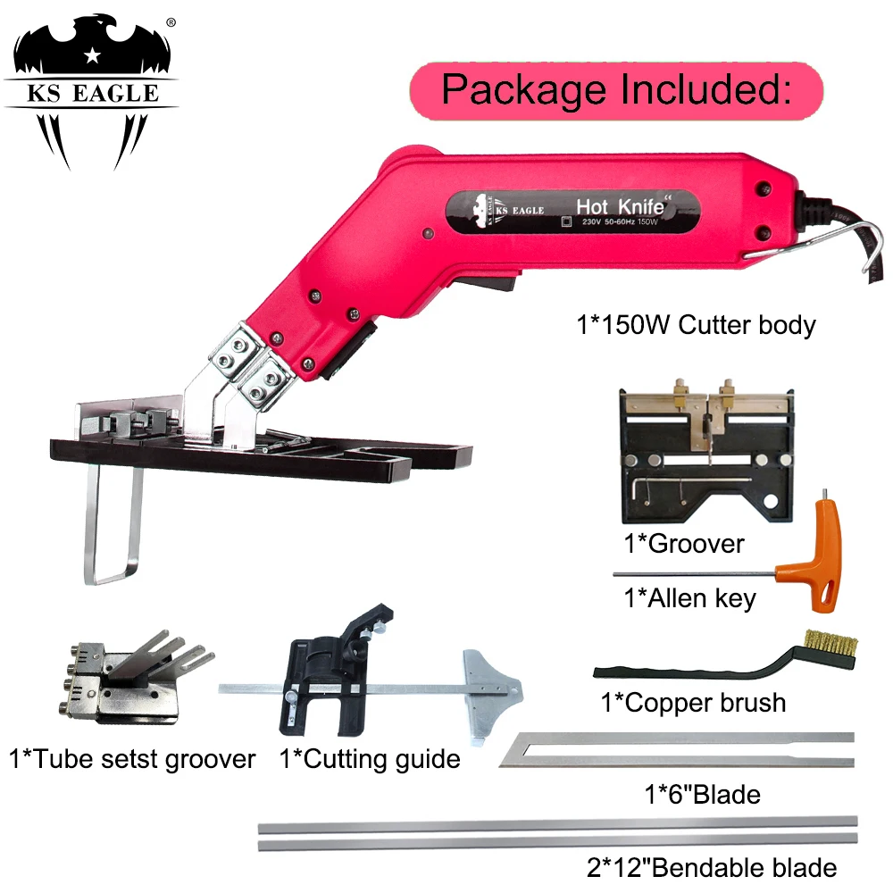 KS EAGLE Electric Foam Cutter Polystyrene Styrofoam Grooving Knife Hot Heating Knife Foam Cutting Tool Foam Cutter Hot Knife