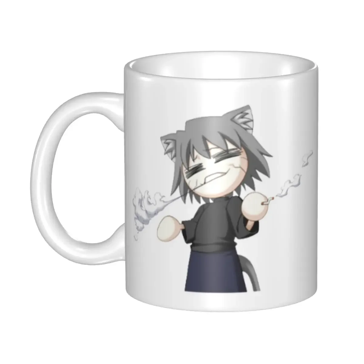Kawaii Neco Arc Coffee Mugs DIY Customized Cartoon Comic Game Ceramic Tea Milk Mug Cup