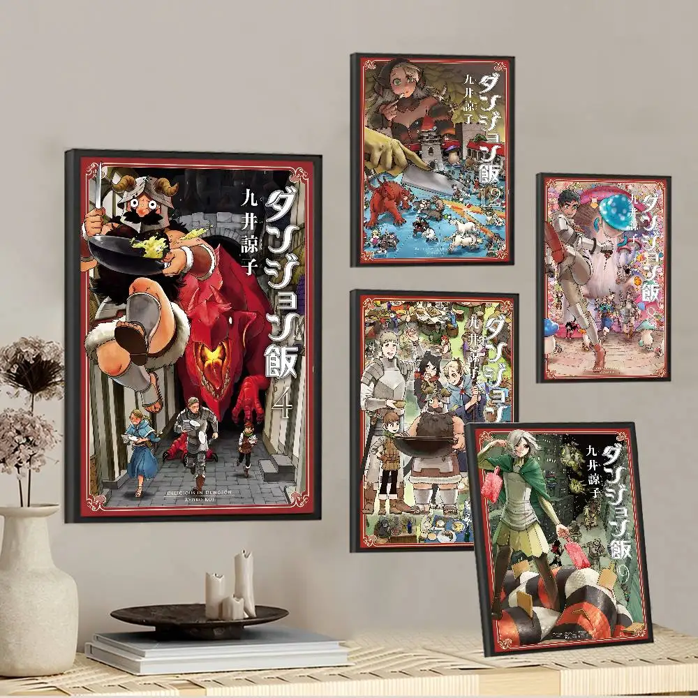 Delicious In Dungeon Anime Classic Movie Posters HD Quality Poster Wall Art Painting Study Nordic Home Decor