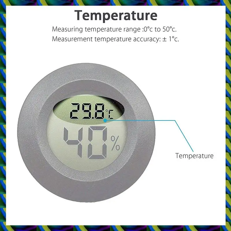 يوميا 25-حزمة مقياس الرطوبة ميزان الحرارة الرقمي شاشات كريستال بلورية مقياس الرطوبة لأجهزة ترطيب مزيلات الرطوبة Gre