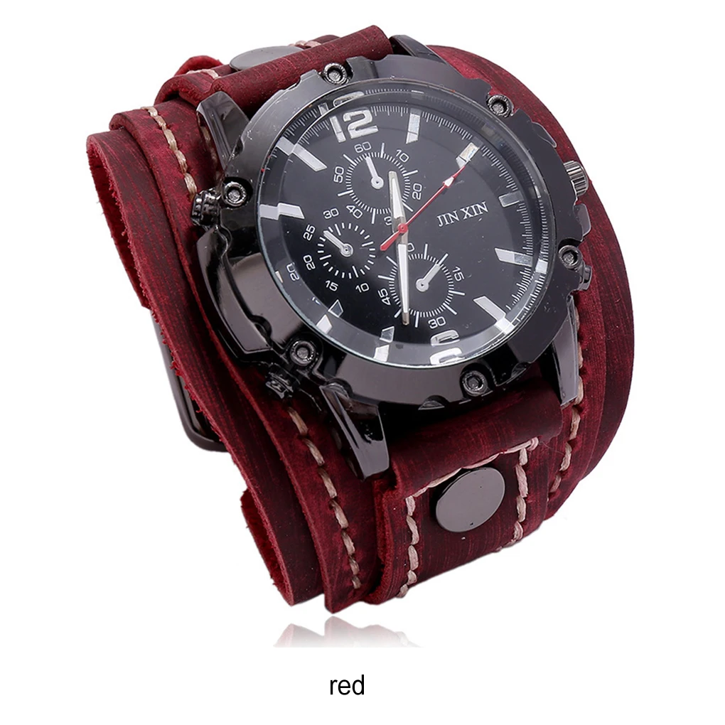 بو لينة ومرنة الرجال S سوار ساعة خمر كوارتز ساعة تطبيق واسع رجل ساعة أساور الأزرق #2