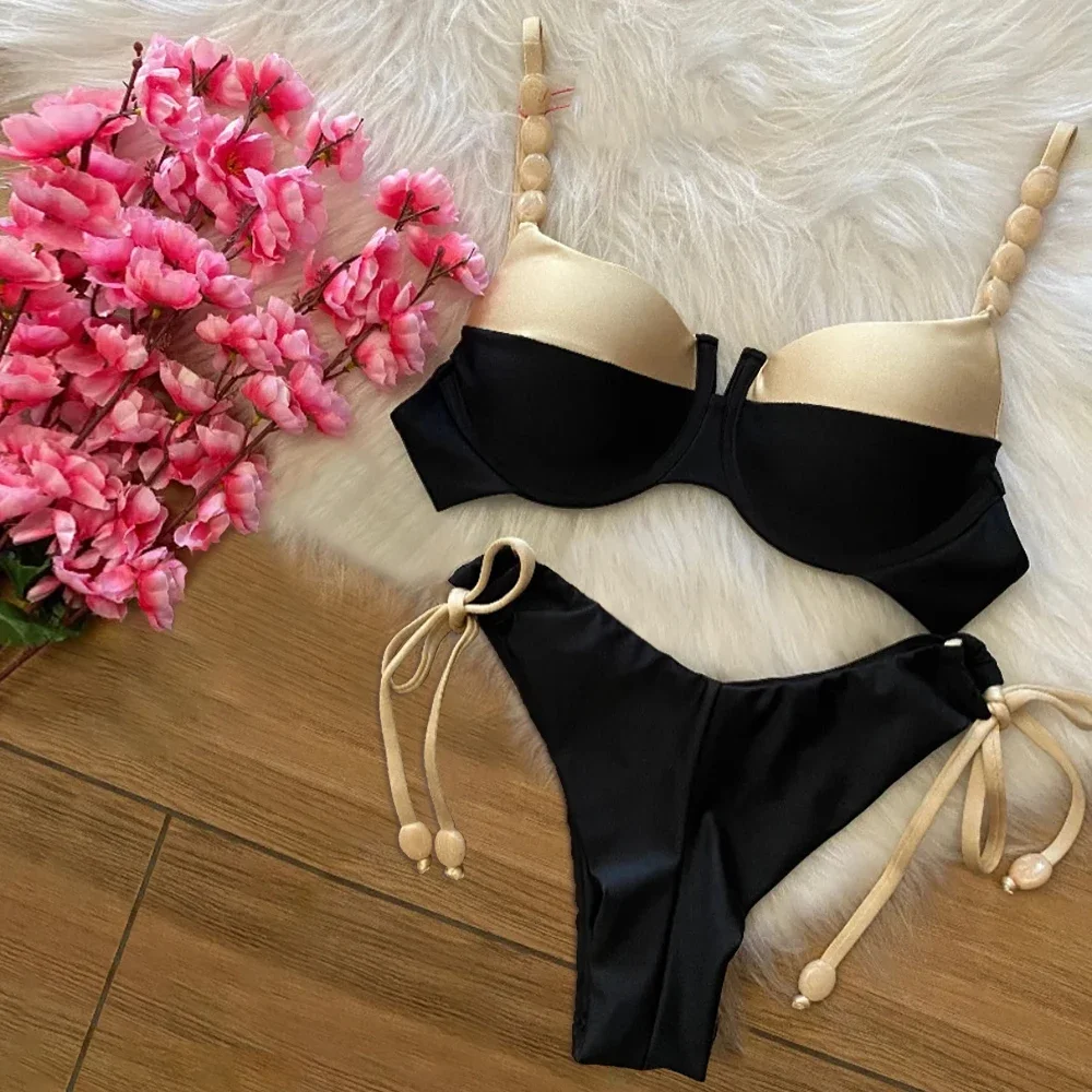 

Push Up Bikinis 2025 Sexy Women Swimsuit Swimwear Female Bikini Set Low Waist Biquinis Bathing Suit Swimming Suits Beachwear