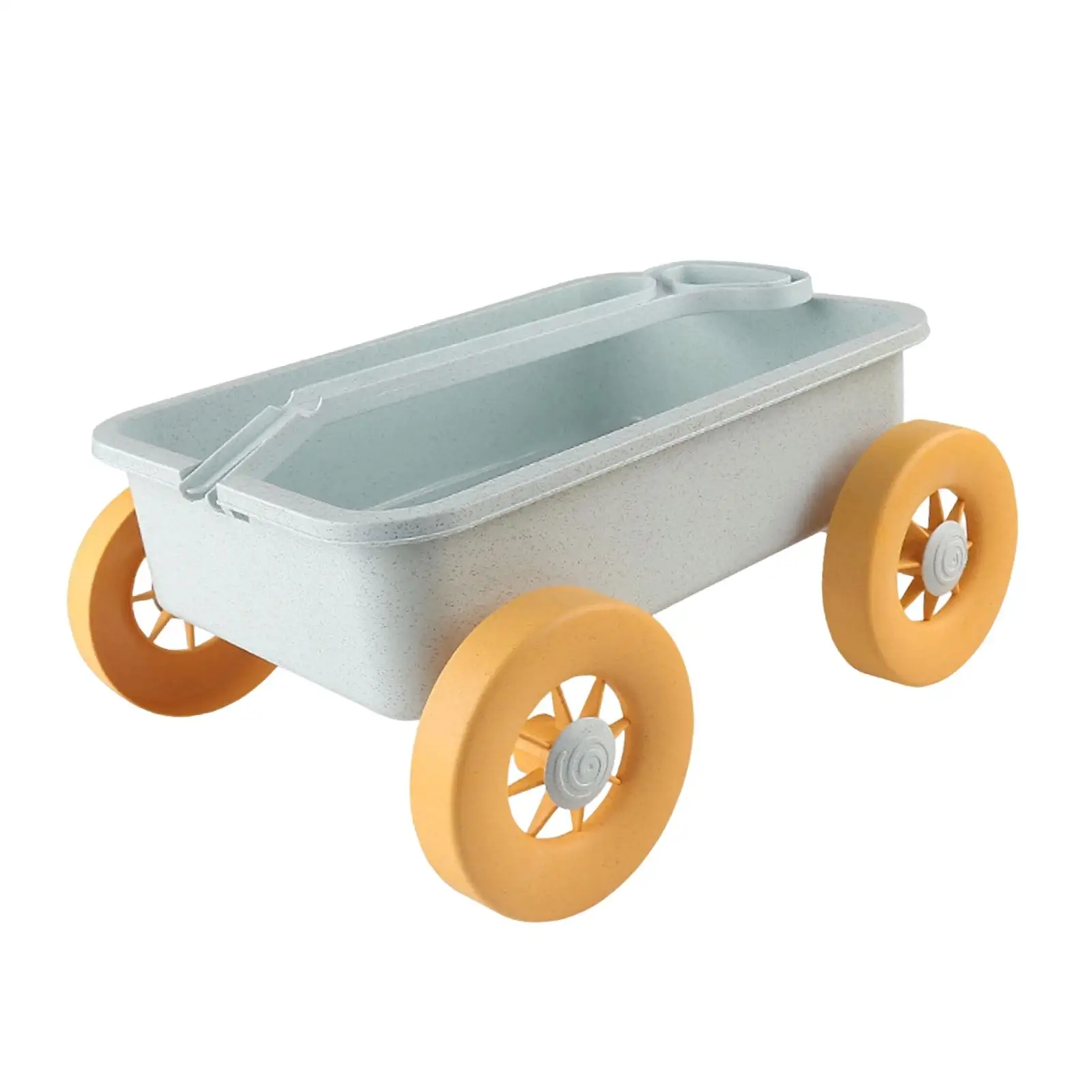 Kids Toy Wagon Pretend Play Cart for Stuffed Animals Dolls with Working Handle for Small Children Travel Car Toy Mini Gift for