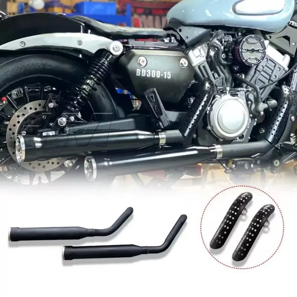 Heavy Duty Exhaust Pipe Anti-Rust Durable For Keeway V302 V Cruise 125 Motorbike