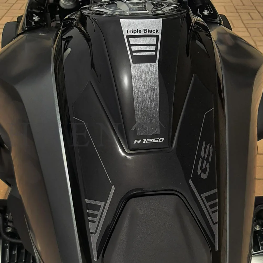 3D Epoxy Resin Fuel Tank Pad Protection Stickers For BMW Motorcycle R1250 GS 2021 - 2023 Trophy Triple Black 40TH EDITION