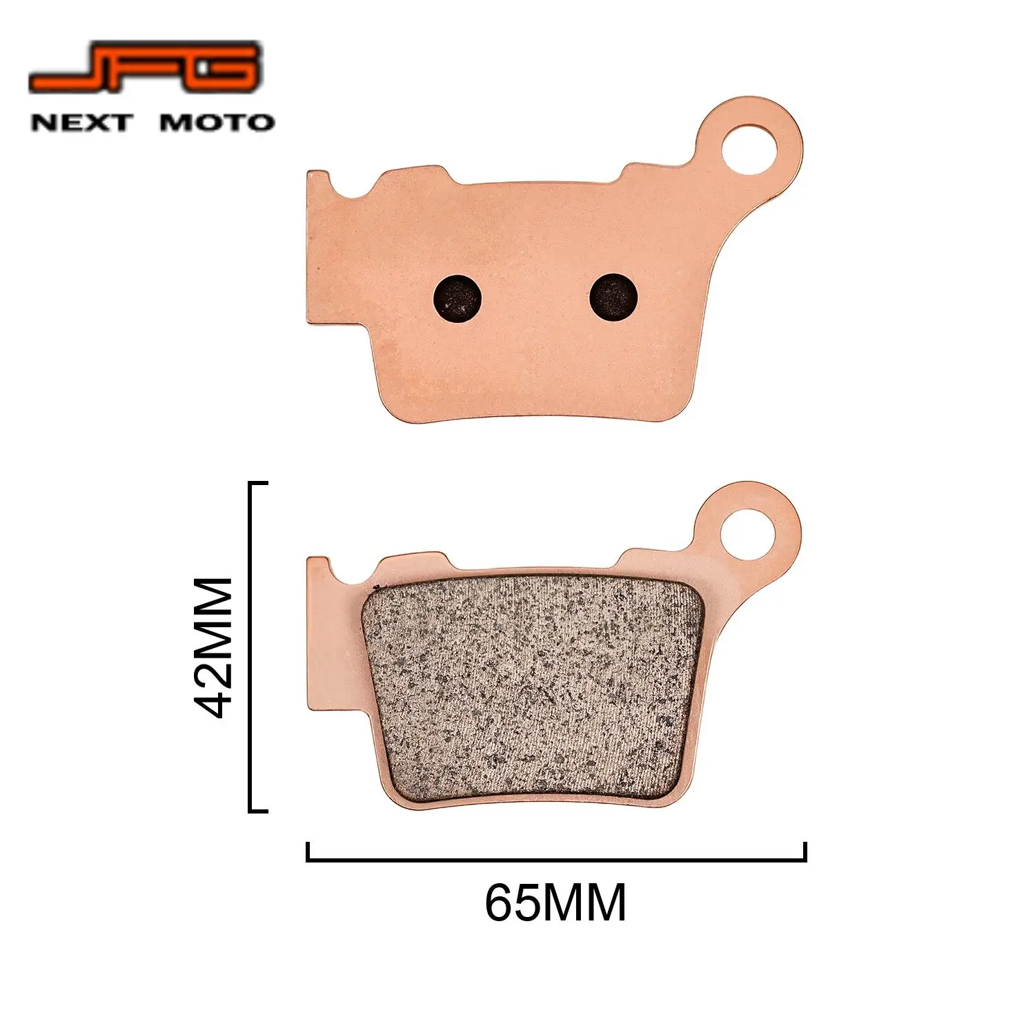 Motorcycle Front And Rear Brake Pads For Mototec 72V Copper Based Sintering Electric Dirt Bike Accessories Metal parts