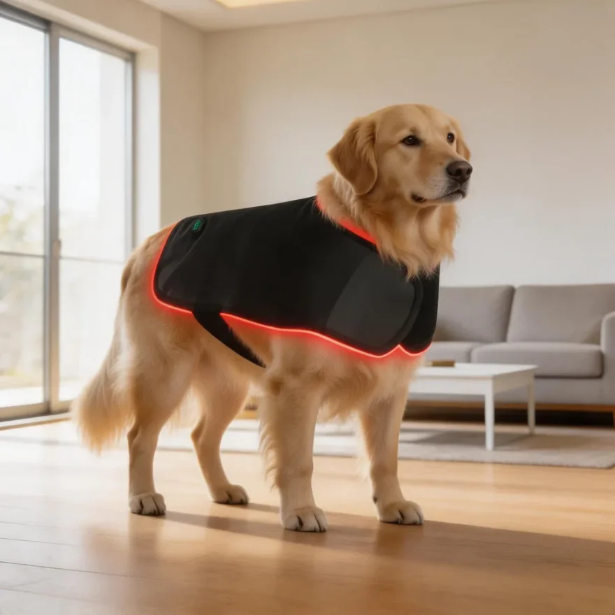 Red Light Pet In Infrared Therapy Device For Cats Dogs Back And Abdomen Injuries, Fracture Healing, Portable Timing