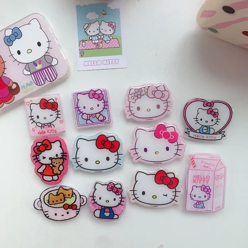 

Kawaii Hello Kitty Phone Stand Cute Cartoon Airbag Stand Lazy Desktop Artifact Desktop Decoration Female Student Gift Wholesale