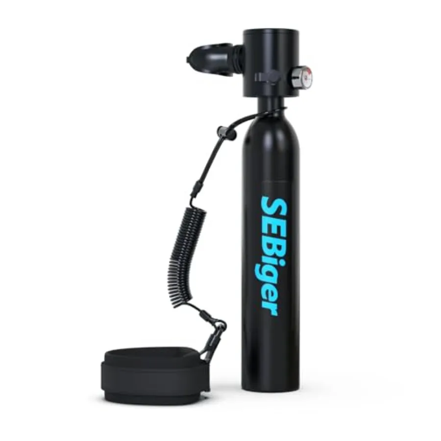 

Diving Tank with DOT Certification Reusable Scuba 0.5L Pony Bottle Diving Cylinder Suitable for Underwater Work/Underwater Recr