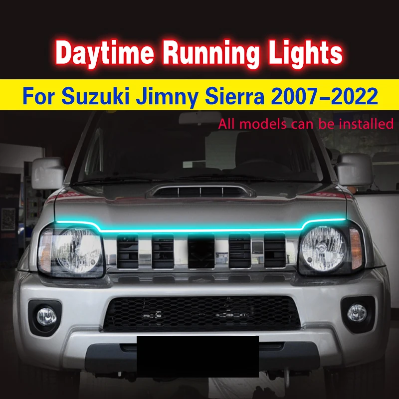 

Автомобильные ДХО для Suzuki Jimny Sierra 2007-2022 светодиодный Противотуманные фары Дневные ходовые огни Автомобильные декоративные атмосферные лам...