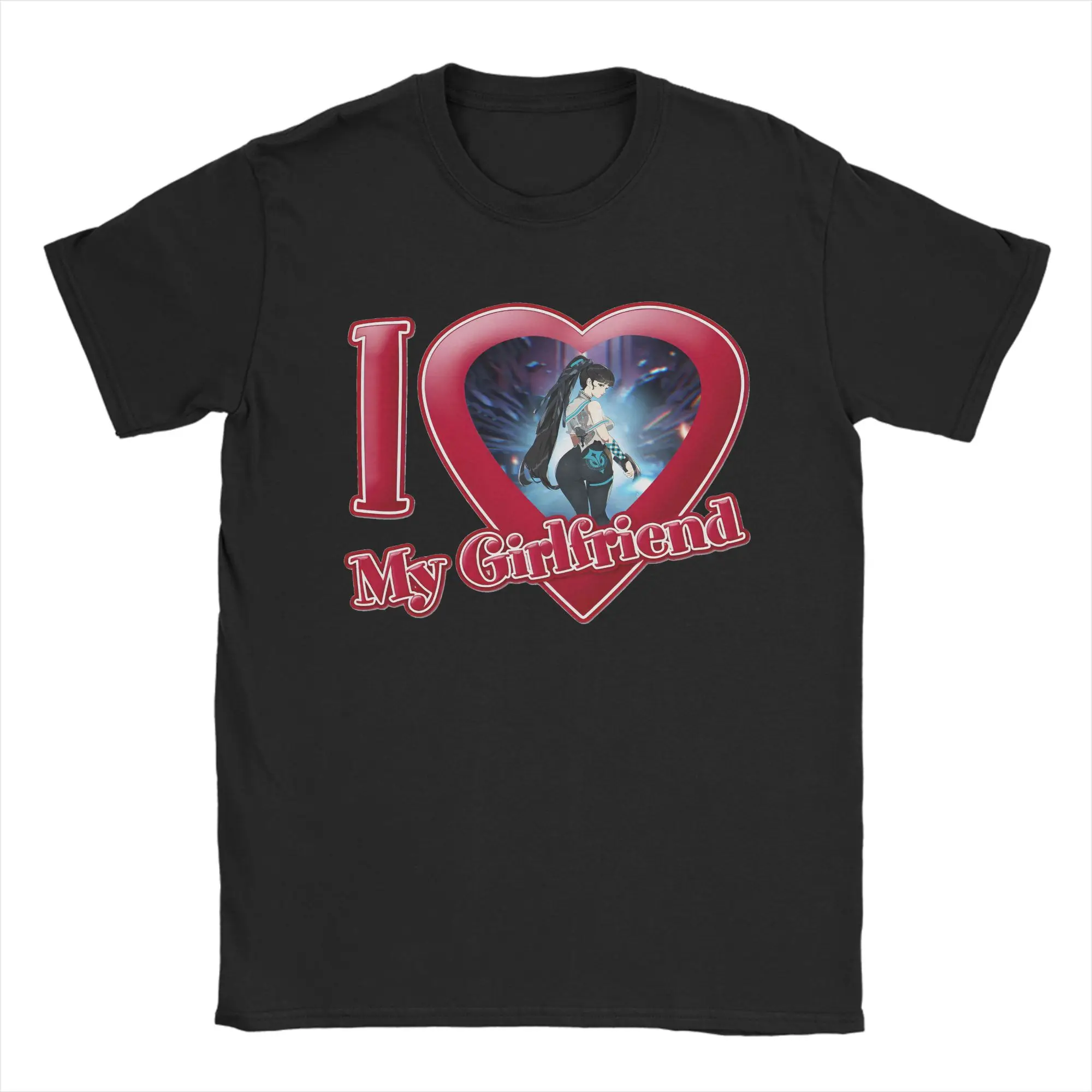 

Men's I love My Girlfriend T Shirt Stellar Blade Cotton Clothing Funny Short Sleeve Crewneck Tee Shirt Gift Idea T-Shirt