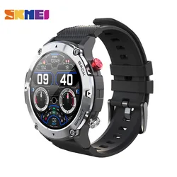 SKMEI 300mAh 1.32 inch Bluetooth Call Smartwatch Men 24H Health Management Sport Fitness Tracker Smart Watch  for Android ios