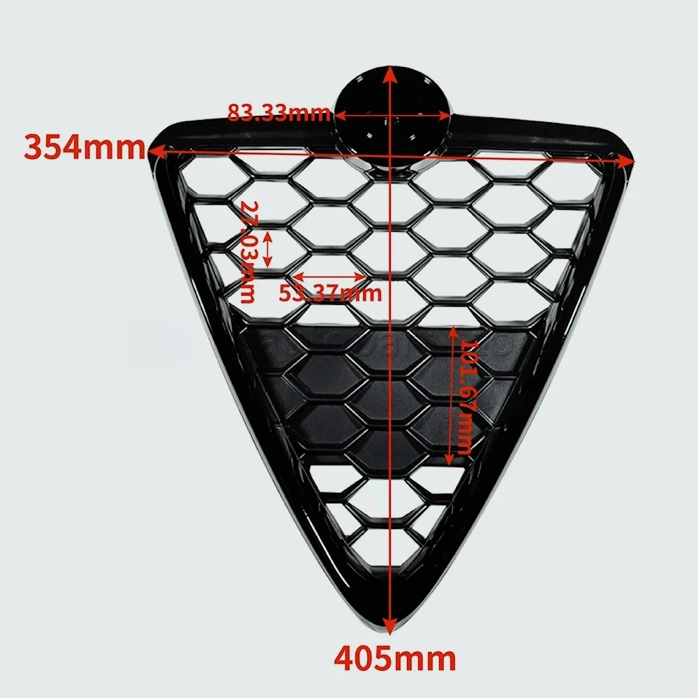 Protector de rejilla de parachoques delantero para Alfa Romeo GIULIETTA 2010-2016, 156112051, rejilla de malla tipo panal, rejilla de radiador