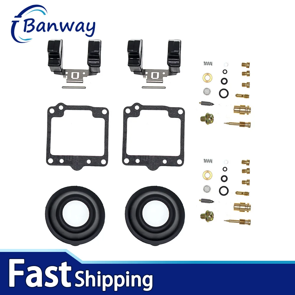 

2X Carburetor Rebuild Repair Kit for Suzuki GS450 GS450D GS450Z 1982 1983 - Includes Float, Needle Valve, Gaskets, O-rings