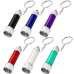 Mini 5led chaveiro lanterna portátil pequeno chaveiro luz com botão bateria auto-defesa tocha presente para acampamento festa favores