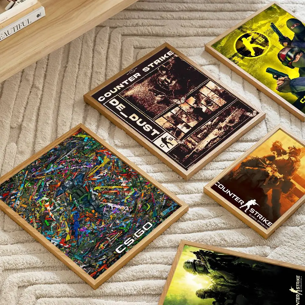 CSGO C-Counter-Strike Global Offensive-S DIY Sticky Poster Fancy Wall Sticker for Living Room Bar Decoration Wall Decor