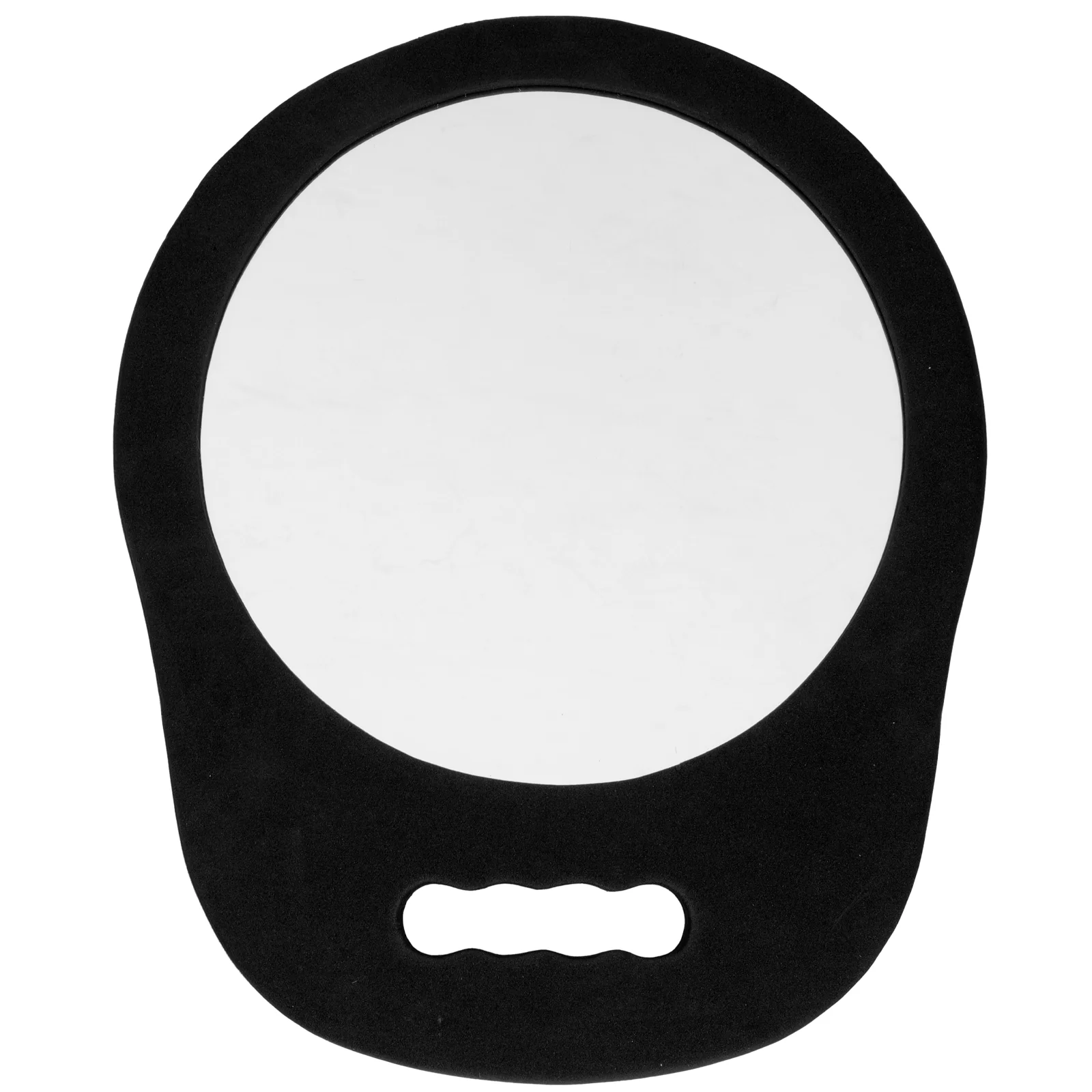 Foam Mirror Hair Salon Check Beauty Round Foams Handheld Makeup Barber Hairdressing Girls Mirrors