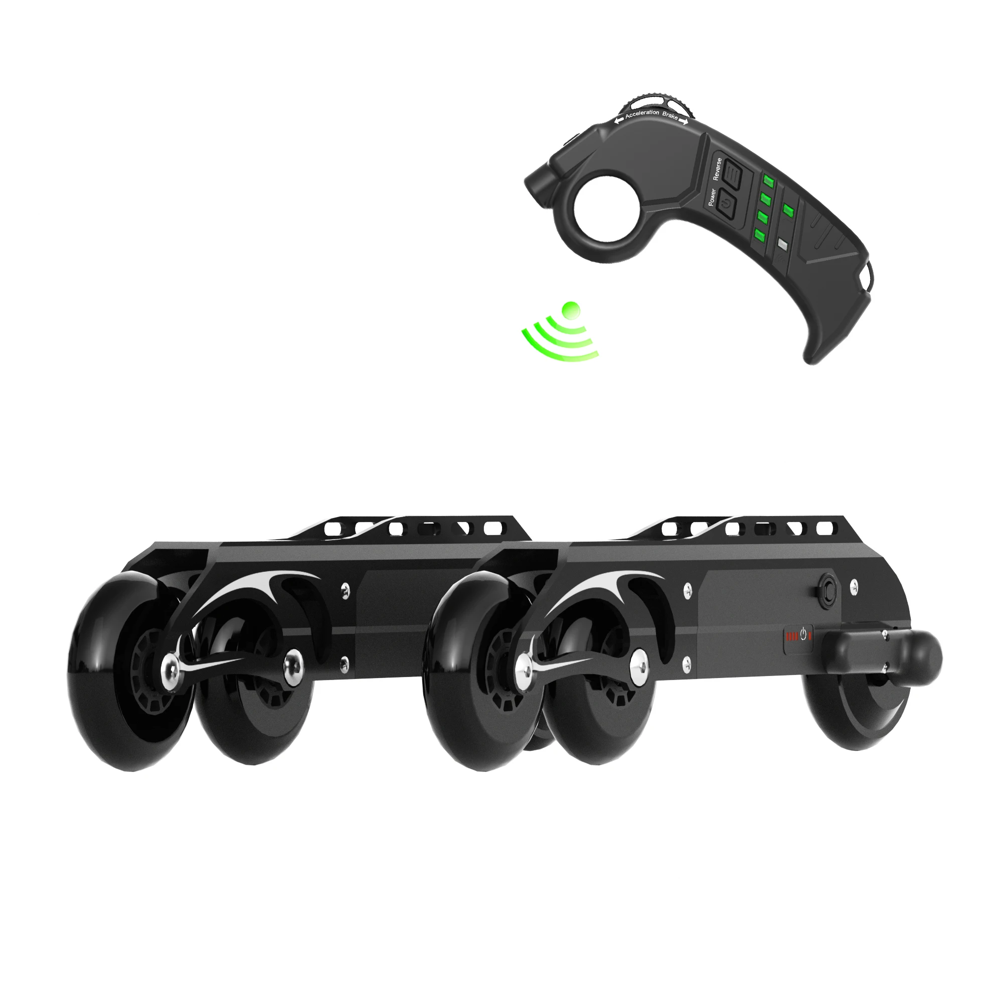 RS2 Hand Craft Cotton Liner Smooth Rolling 90mm Wheels Nylon ABS Steel Frame Urban Electric Inline Skates For Adult Men