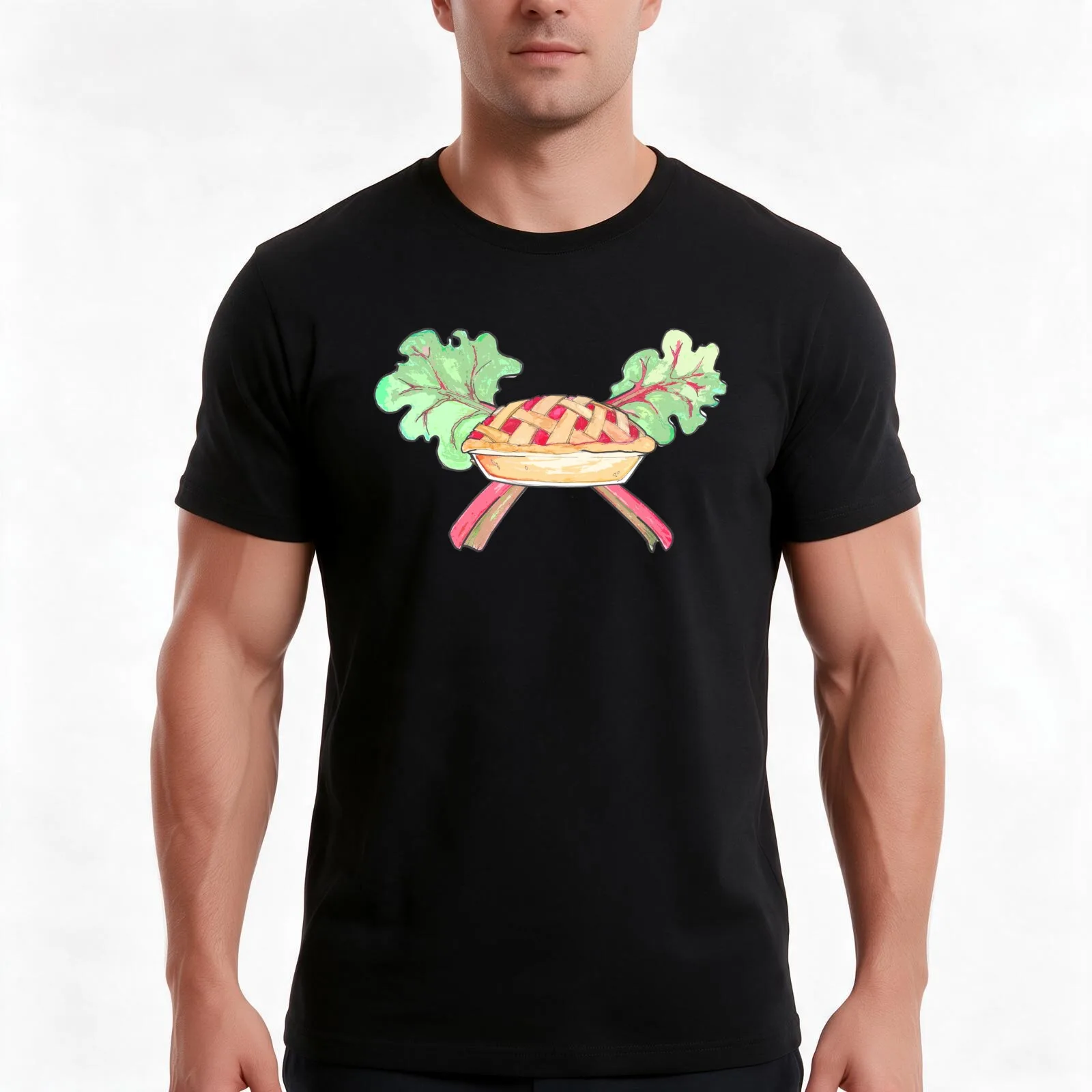 RHUBARB! T-Shirt Summer Casual Cotton Tee, Unisex Men Women