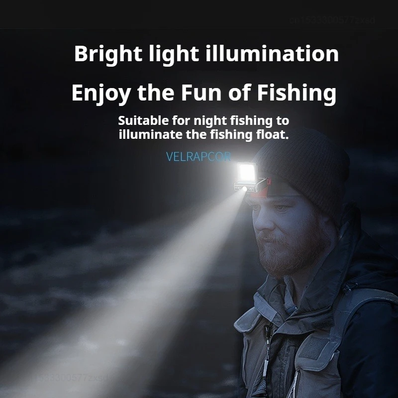 Xiaomi في الهواء الطلق LED كشافات صغيرة قابلة للشحن رئيس المصباح ليلة الصيد COB غطاء كليب للتخييم أضواء الاستشعار الذكية