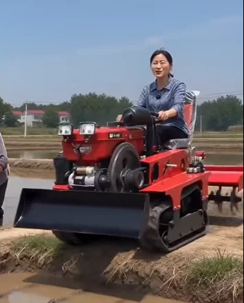25hp Ride on Cultivator Wheeled Rotary Tiller Garden Mini Tractor