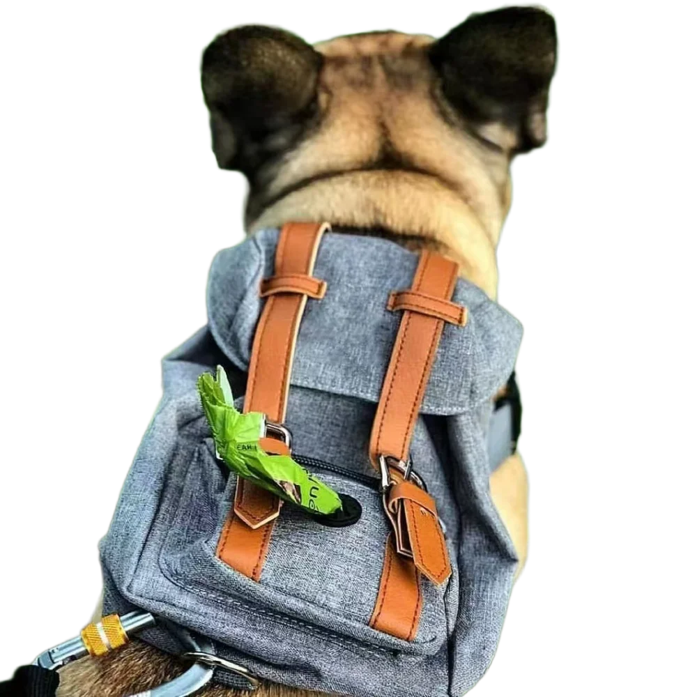 

Dropshipping Dog Self Backpack Vintage Denim French Bulldog Pet Small Self-use Backpack Medium Dog Accessories Dog Backpack