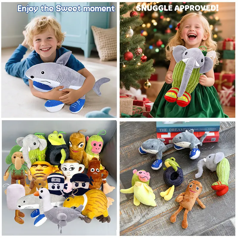 حار الإيطالية Brainrot ألعاب من نسيج مخملي 12 "ترااليرو Tralala دمية بلوشيز Tangtung Sahur Lirili Larila Brainrot مخدة ناعمة اللعب