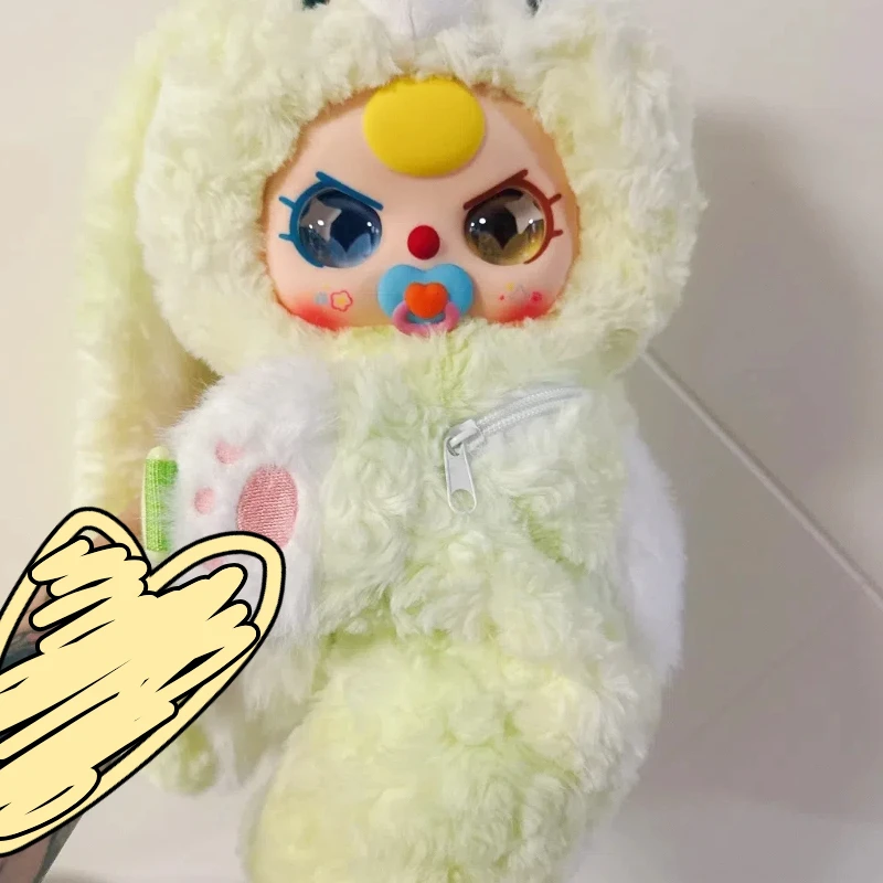 Cute Doll Plush Hugging Baby Backpack Genuine Baby Three Play Gift Blind Box for Children And Friends Soft Toy Pack