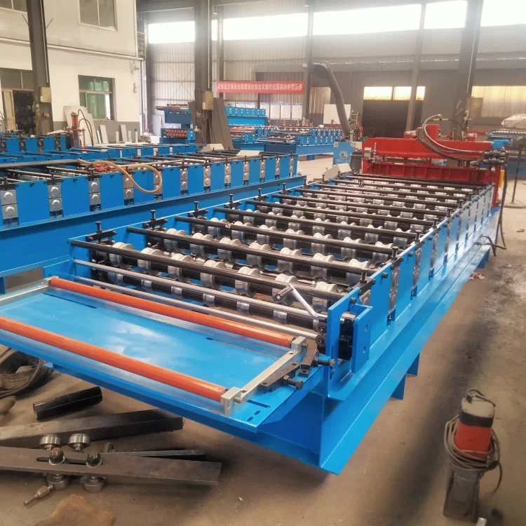 Automatic 800 imitation resin tile equipment, cold bending machine