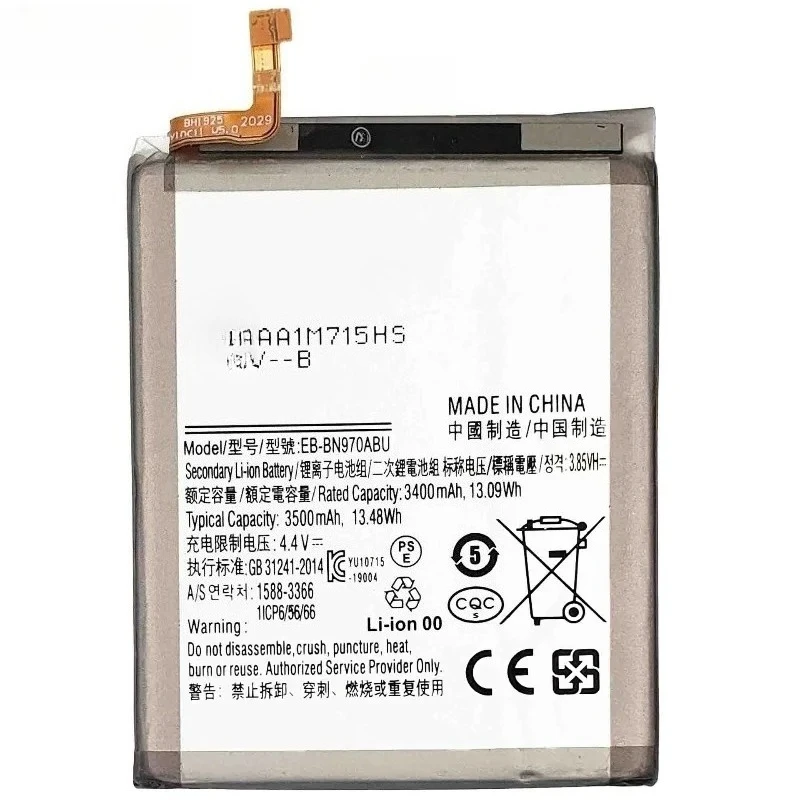 [New] EB-BN970ABU for Samsung Galaxy Note 10 5G Mobile Phone Battery 4.4V 3500mAh Replacement Lithium Battery