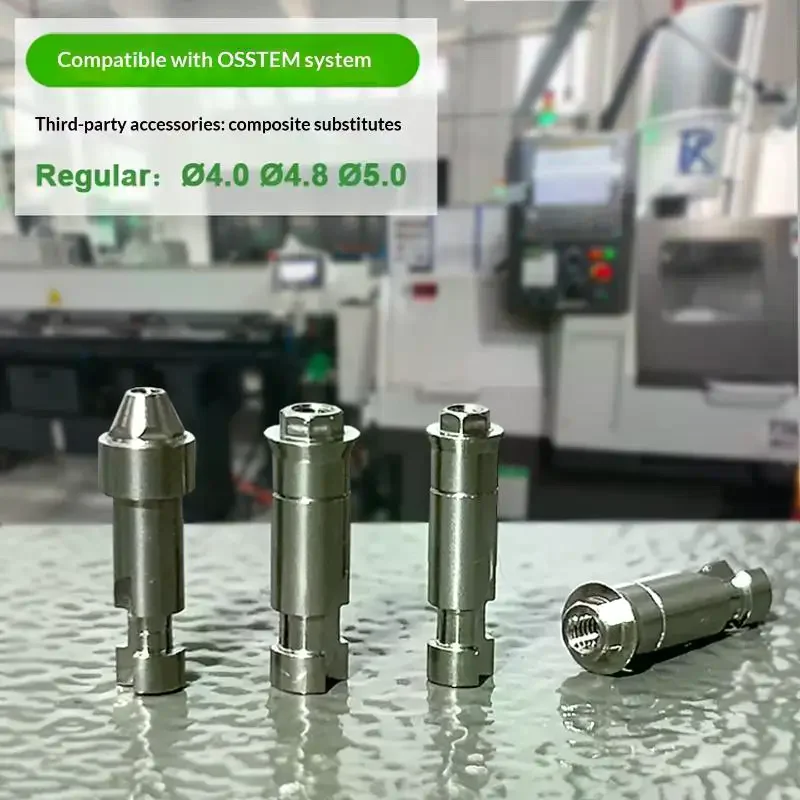 Dental Implant Composite Analog Standard Universal Size Compatible With Osstem System for Dental Lab Clinical Operation Use