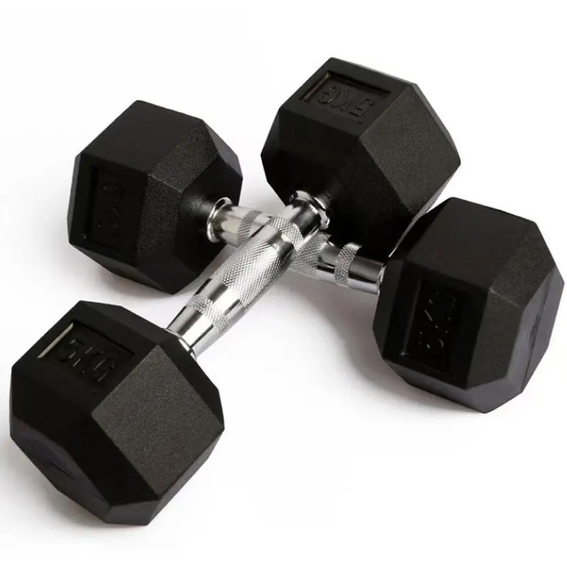 1Pcs Dumbbell 2.5KG-20KG Rubber Encased Home Gym Dumbbells Weight for Women Men Hand Weights for Home Gym Strength Training