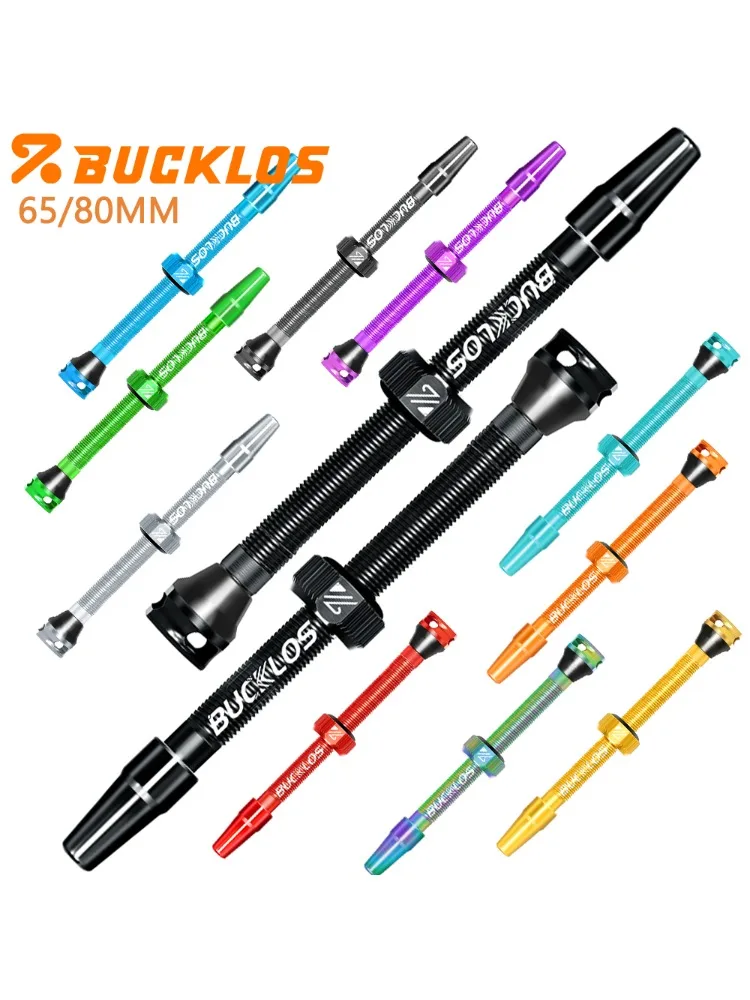 AliExpress BUCKLOS Bicycle Tubeless Valve 65mm 80mm Bike Tubeless Tire Valve CNC Bicycle Presta Valves Road Gravel Bike F/V Valves