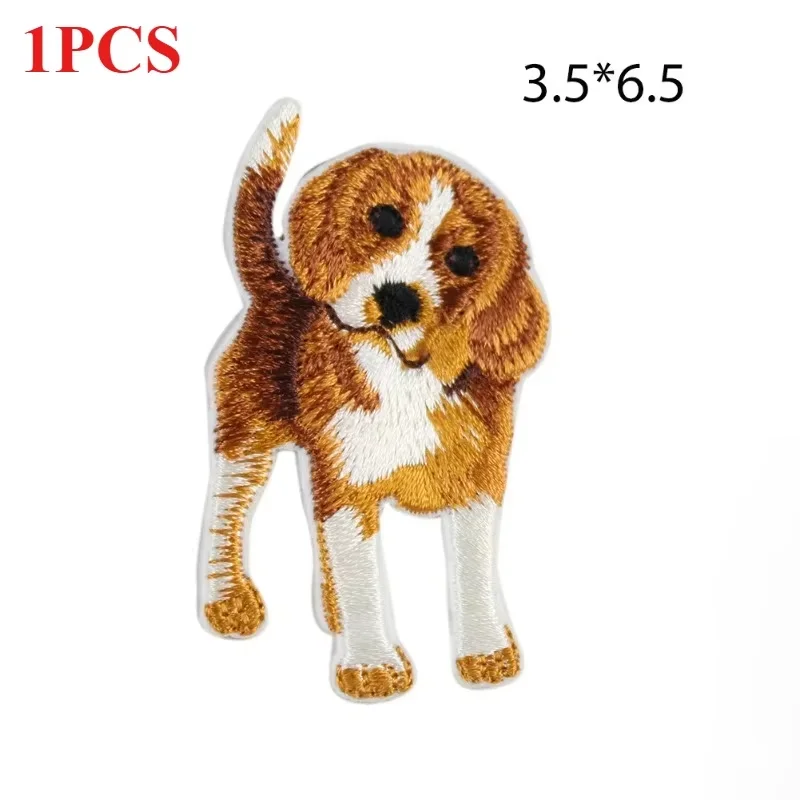 Puppy Chihuahua Shiba Dog Husky Patch for Baby's Clothing Cute Little Dogs Cloth Embroidery Ironing Edge Clothing Accessories