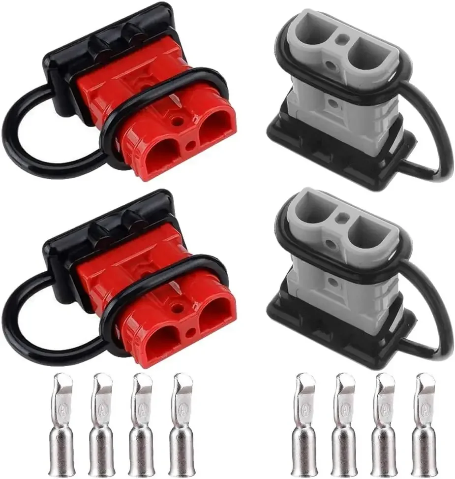 For Electrical System 12V-36V 50A Battery Quick Connector Car Battery Quick Connect Modular Power Connectors with Dust Cover