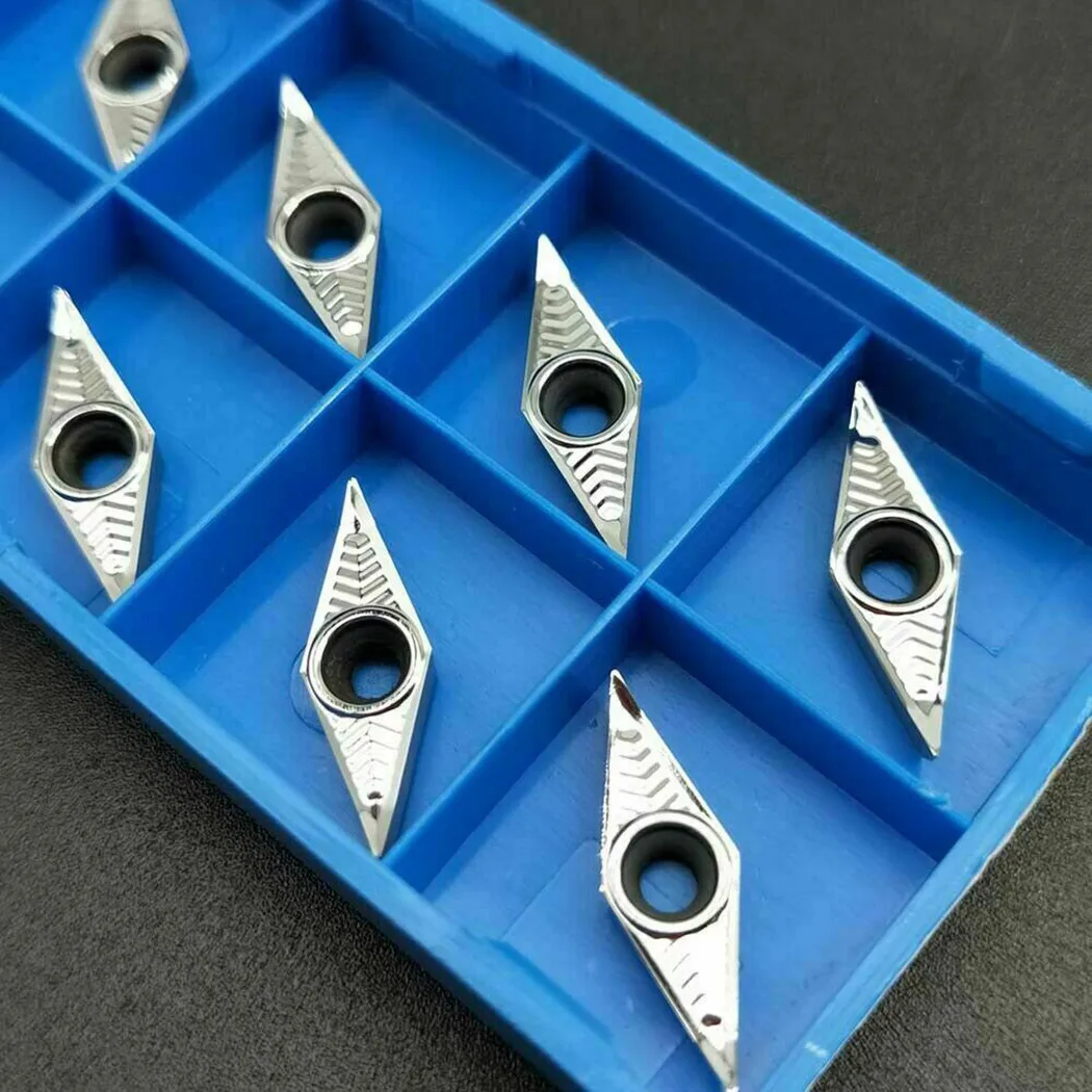 

Inserts VCGT110302-AK H01 Blade Parts 10pcs Accessory Aluminum CNC Carbide For Aluminum Turning VCGT220.5-AK Useful