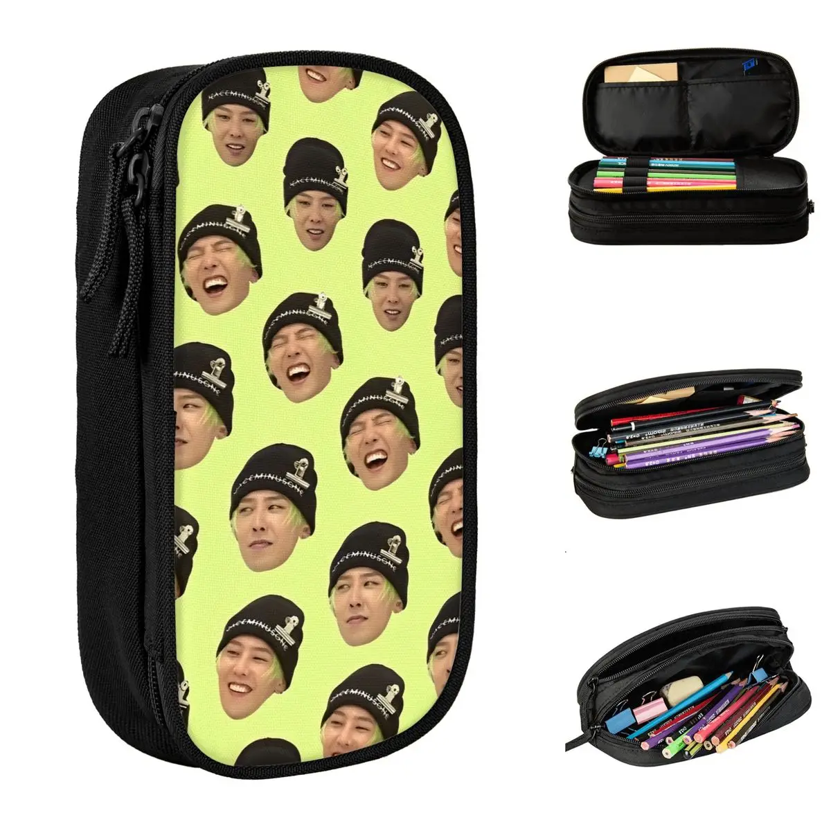 

Ubermensch Gdragon World Tour 2025 Pencil Case School Pencil Cases Zipper Boy Girl Lovely Large Pen Box Stationery Organizer